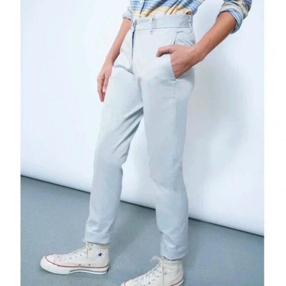 Wildfang The Essential Trouser in Light Gray Size 0 - Picture 1 of 7